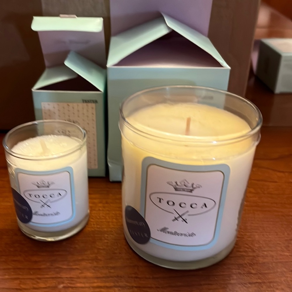 🚪2/ NIB Tocca Candle  scent Montecristo
A brand new large tester & small combo